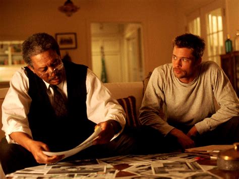 seven david fincher|brad pitt morgan freeman movie.